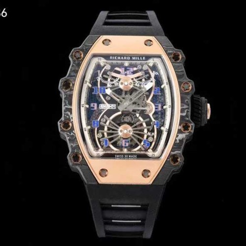 리차드밀 RM21-02 투르비용 에어로다인 뉴버젼 골드 블랙 시계 워치